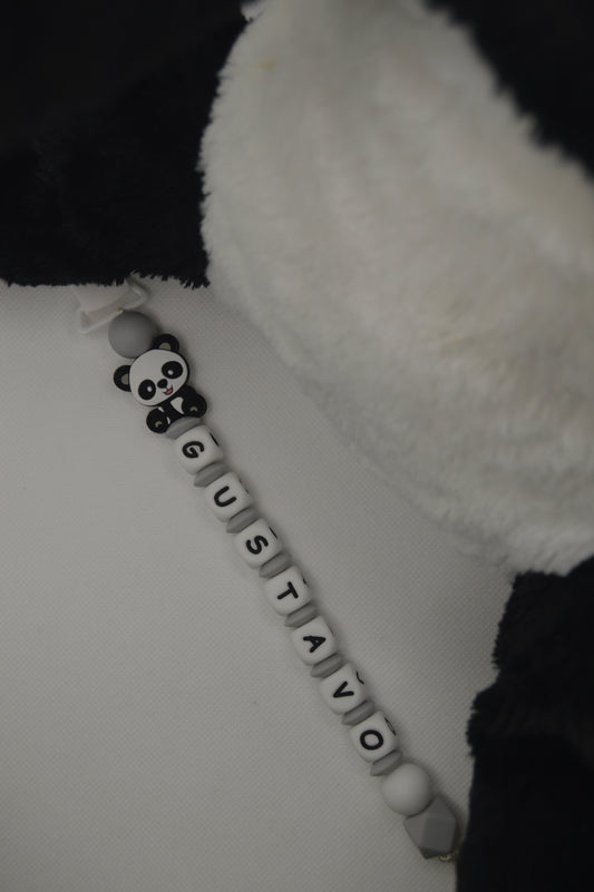 Prendedor de chupeta Panda