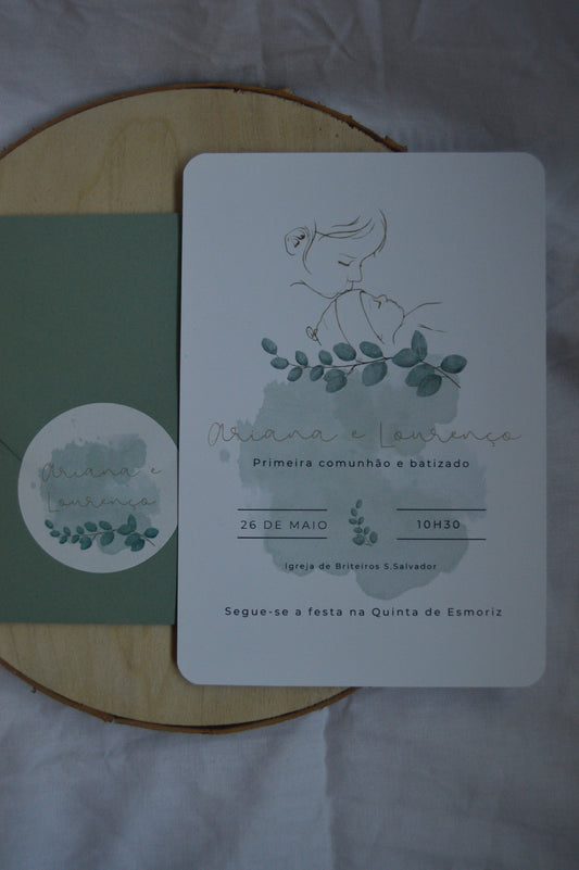 Convite Duplo - Menino e Menina