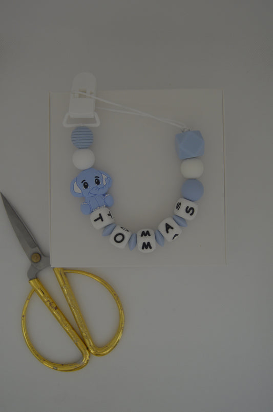 Prendedor de chupeta Elefante