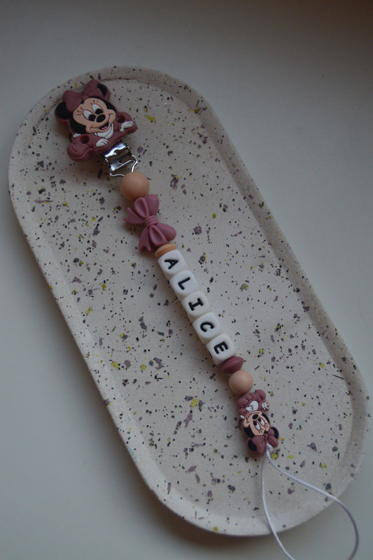 Prendedor de chupeta Minnie